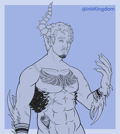 Waist - Detailed Lineart w/BG